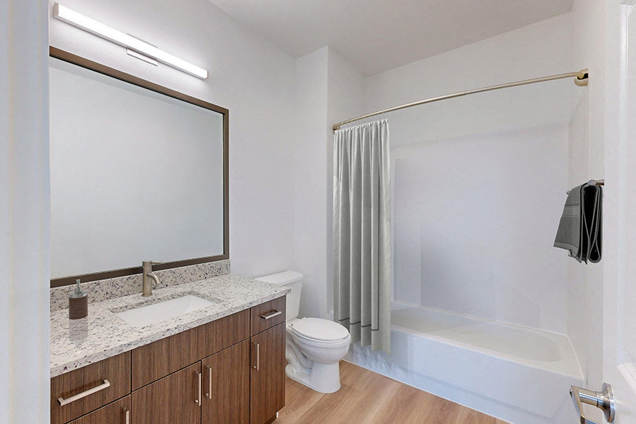 Apartments in Issaquah WA near Amazon - The Timbers at Issaquah Ridge upgraded bath