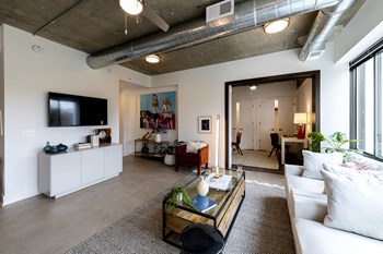 apartment-DSC_1178 Mission Lofts Apartments TV and Sitting Area - Photo Gallery 5