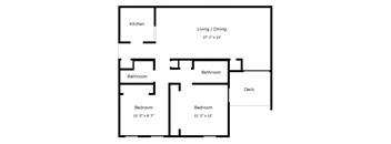 2 Bedrooms, 2 Bathrooms
