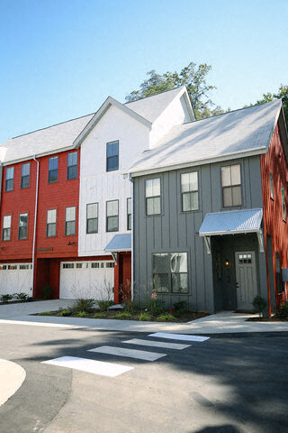 a group of buildings that are next to each other