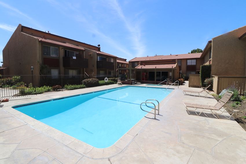 another view of the pool at the whispering winds apartments in pearland, tx
