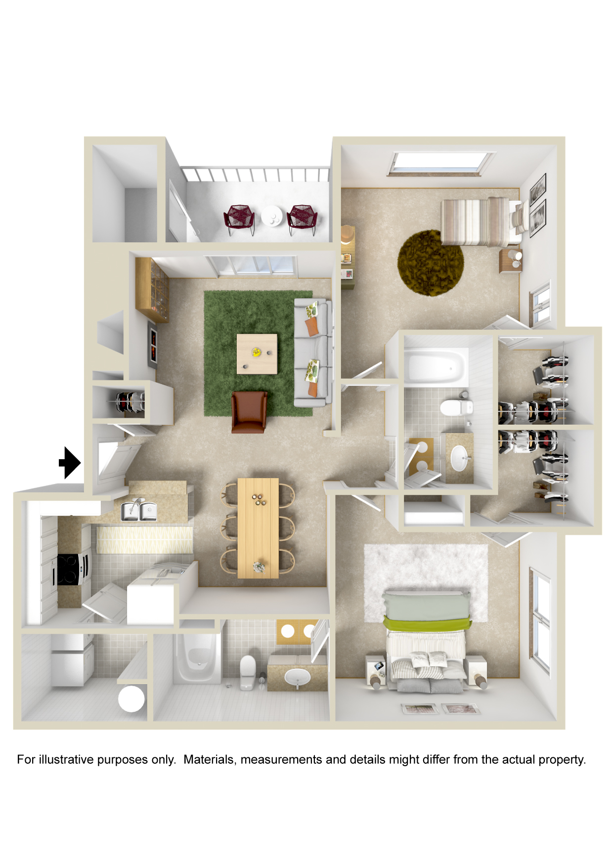 Small 2 Bed 2 Bath