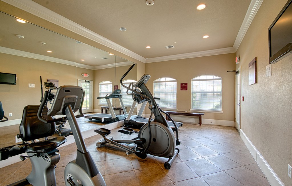 the gym has plenty of exercise equipment for your cardio workout