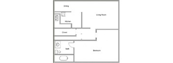 1 Bed 1 Bath