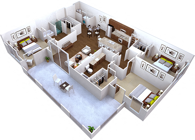 Three Bedroom