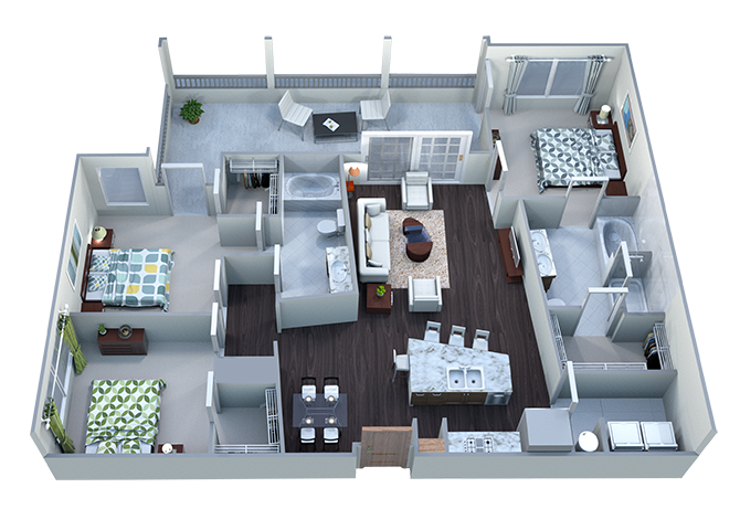 Three Bedroom