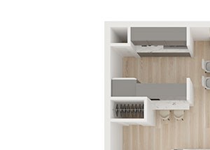 B Floor Plan B Floor Plan at Toro Place Apartments, CLEAR Property Management, Houston, TX
