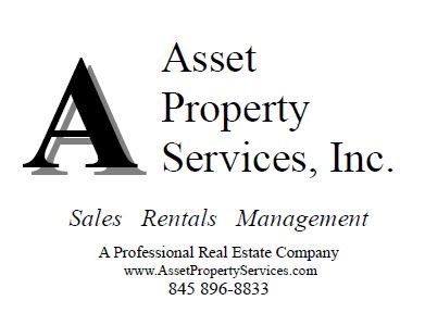 a sales rents management company logo with the word asset property services