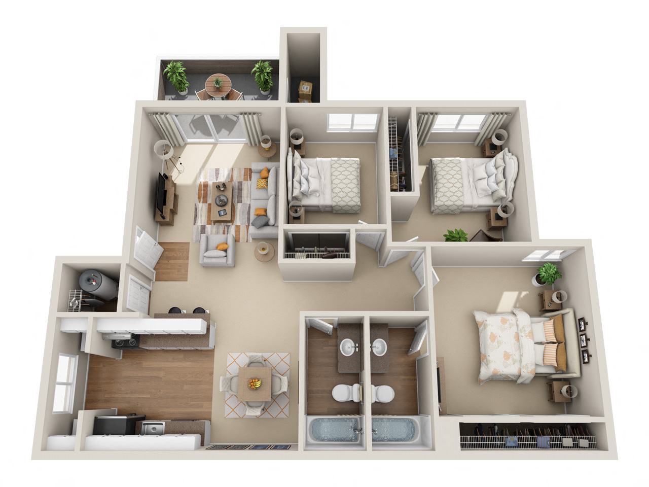 Three Bedroom
