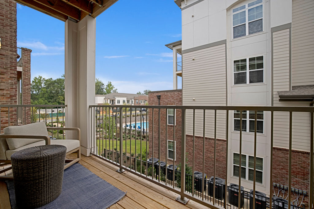 Second story balcony at Apartments @ Eleven240, Charlotte