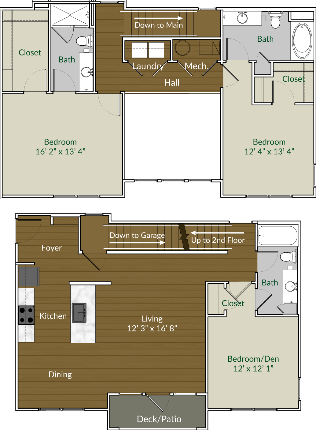 Our C3 floor plan at Apartments @ Eleven240, Charlotte