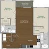 Our B2 floor plan Our B2 floor plan at Apartments @ Eleven240, Charlotte, NC