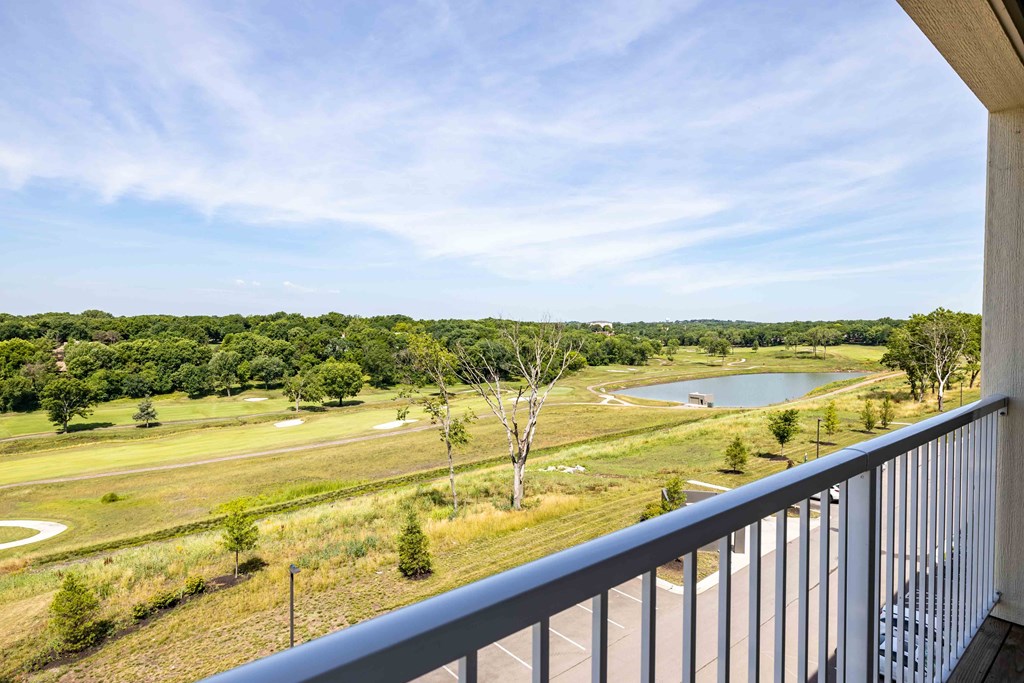 View of golf course from patio