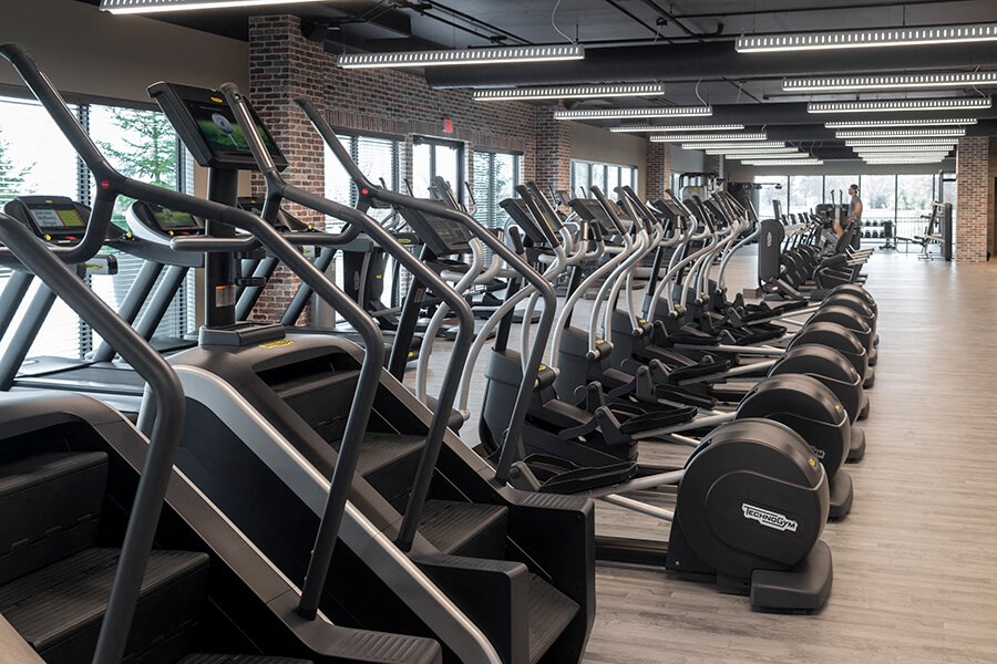 Fairway Flats Fitness Center with Ellipticals, Treadmills, Stair Masters, and More