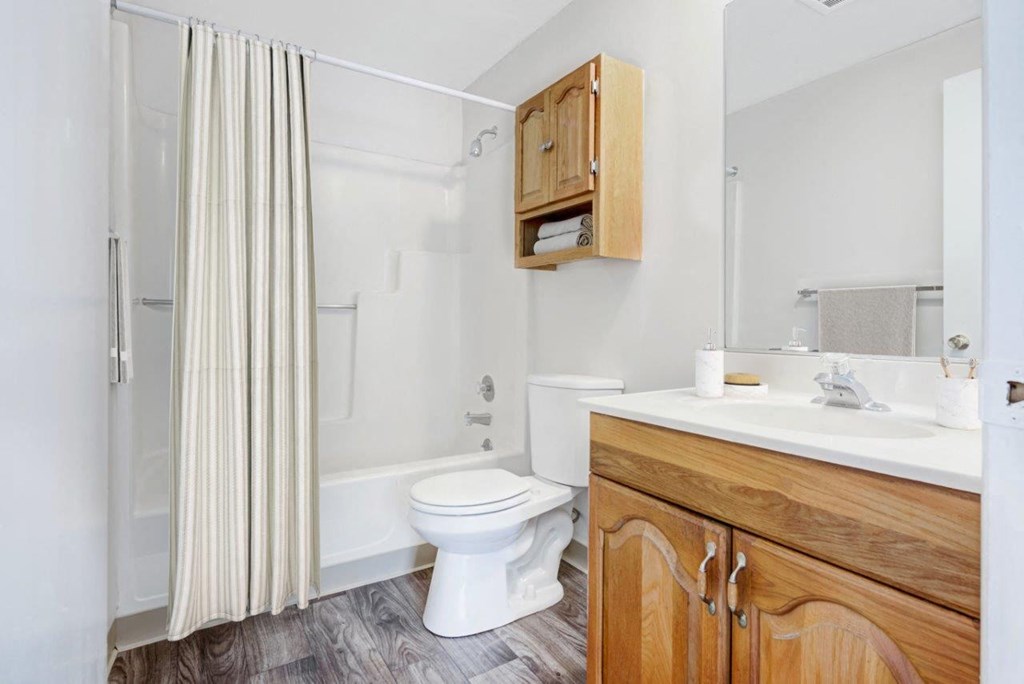 a bathroom with a toilet and a sink and a shower