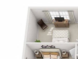 Pembroke Floor Plan Pembroke Floor Plan at Aspen Run and Aspen Run II Apartments, Tallahassee, FL
