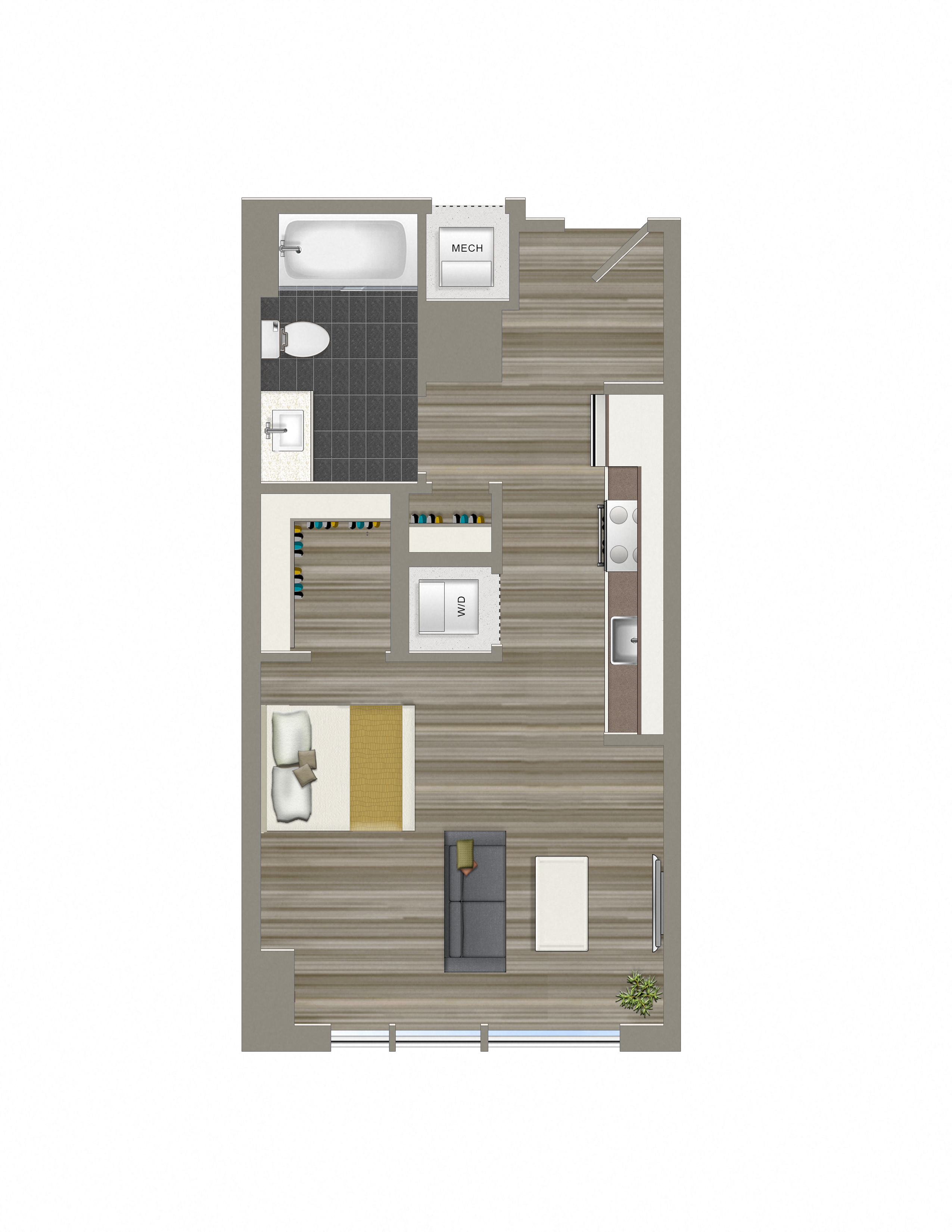 450-Square-Foot-Studio-Apartment-Floorplan-Available-For-Rent-The-Garrett