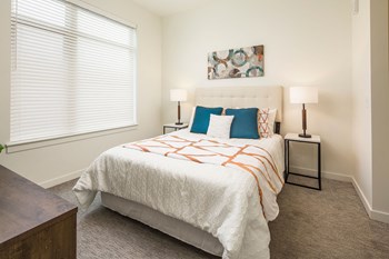 Beautiful Bright Bedroom With Wide Windows at Clovis Point, Longmont, CO - Photo Gallery 20