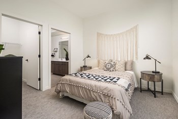 Bedroom with Carpeted Flooring at Clovis Point, Longmont, CO, 80501 - Photo Gallery 40