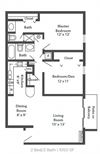 Two Bedroom Two Bath Floor Plan