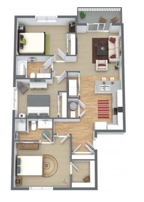 516 E Clearwater Pl 1-3 Beds Apartment for Rent - Photo Gallery 13