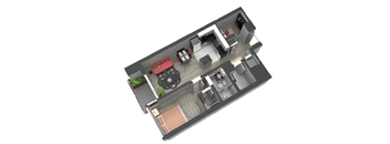 Two Bedroom Floor Plan