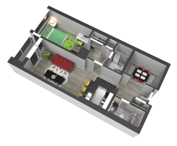 One Bedroom Floor Plan