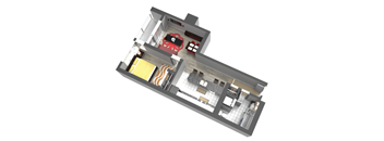 One Bedroom Floor Plan