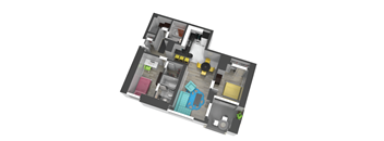 Two Bedroom Floor Plan