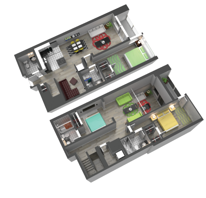 Three Bedroom Floor Plan