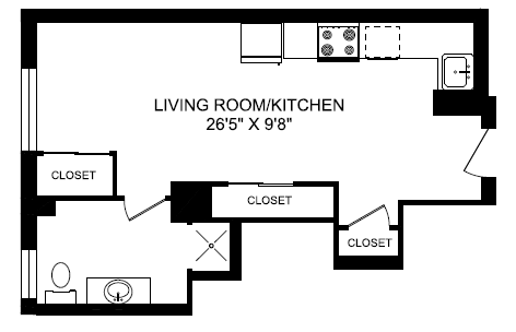 0 Bed 1 Bath