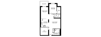 1 Bed 1 Bath