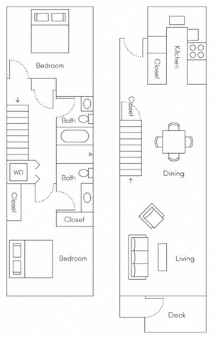 Caspian Floor Plan Caspian Floor Plan at Larkspur, Larkspur, CA, 94939