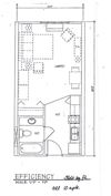 Studio, 1 Bathroom