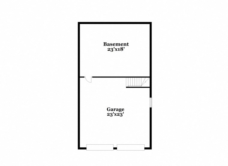 a floor plan of a house with a garage and a loft