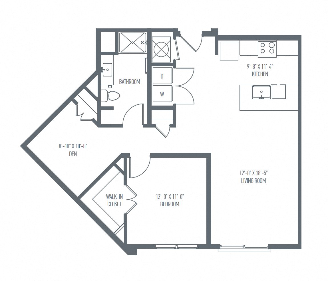 C6 Floor Plan at Union Berkley, Kansas City