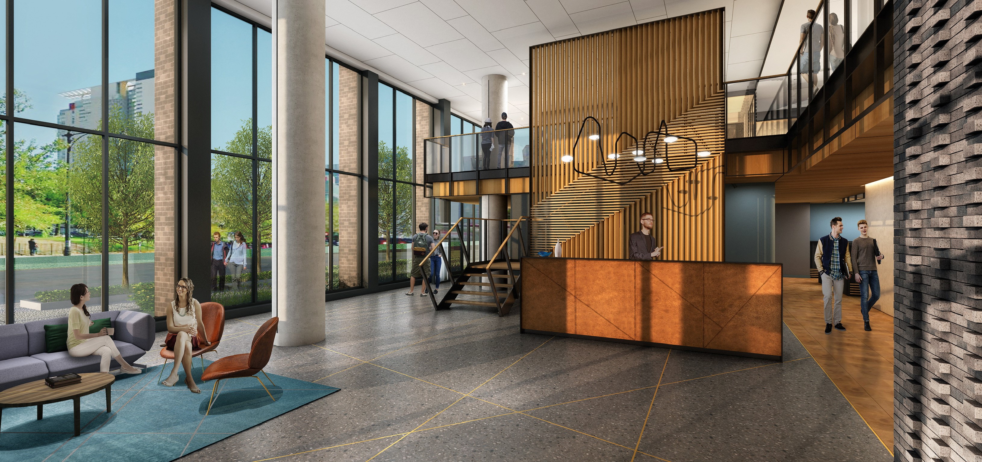 Porte Apartments North Tower Lobby Chicago