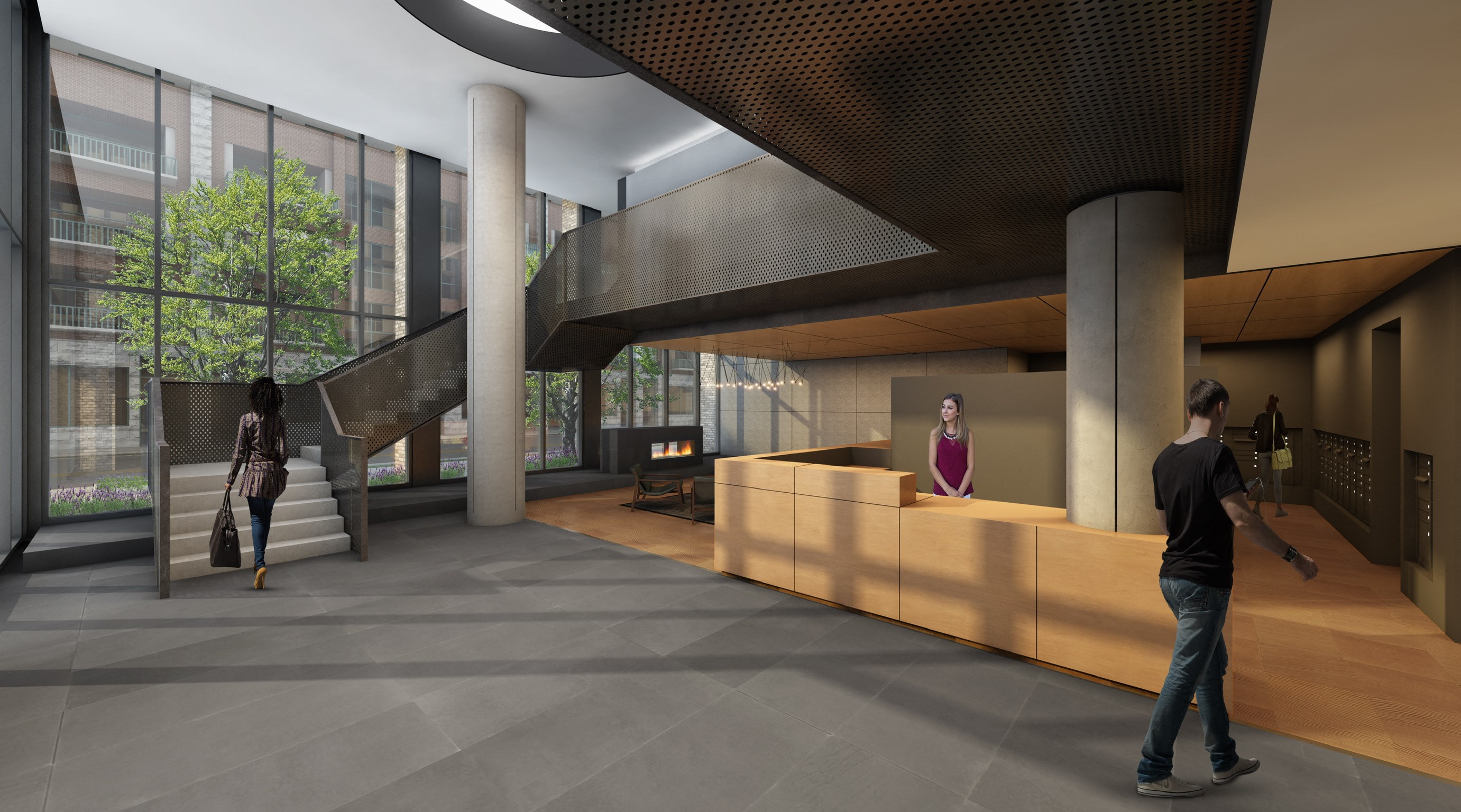 Porte Apartments South Tower Lobby Chicago