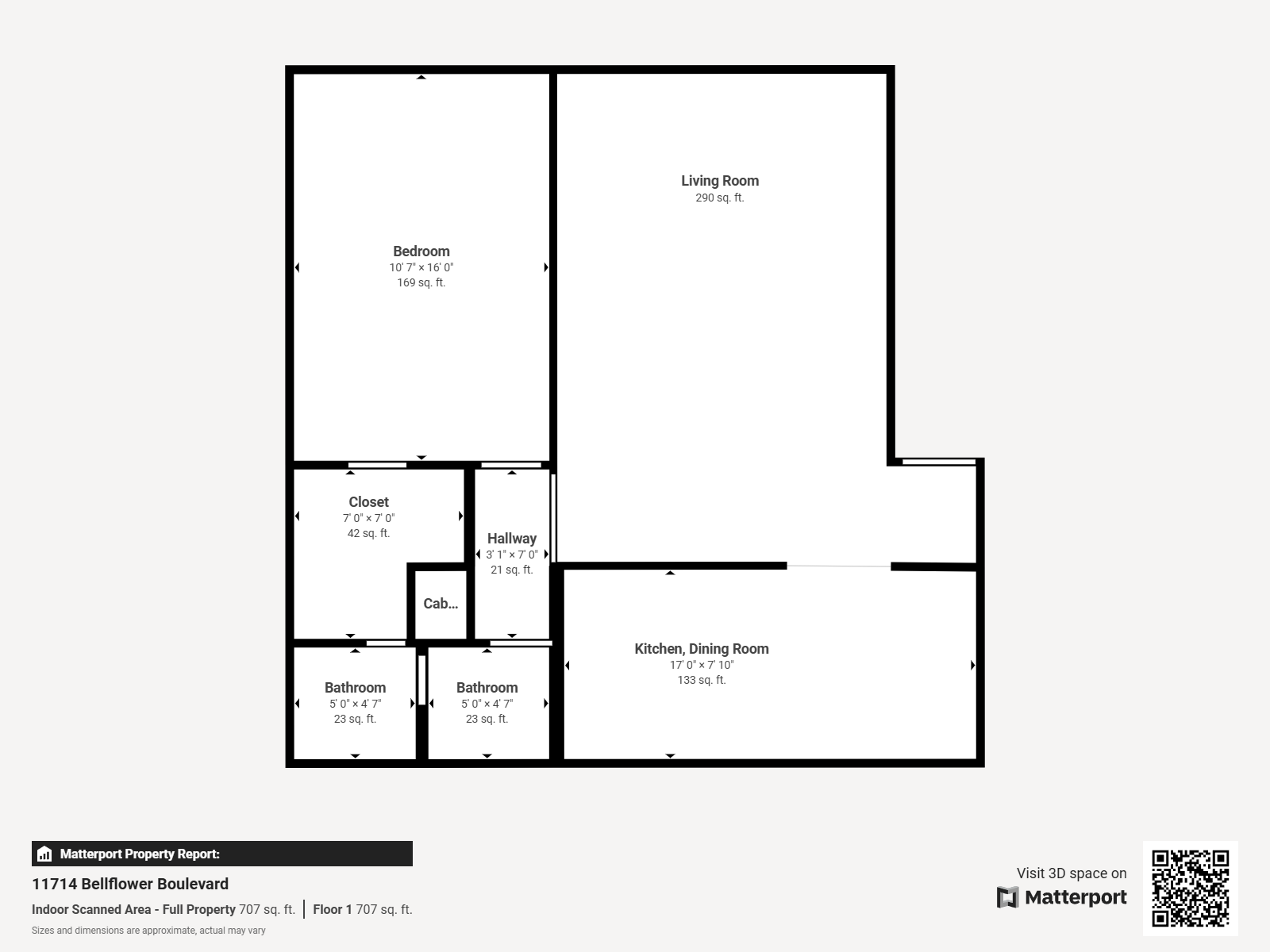 1 Bed 1 Bath