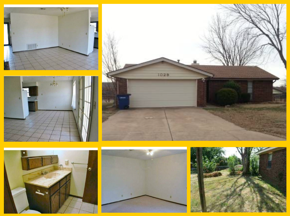 a collage of different pictures of a house that has been renovated