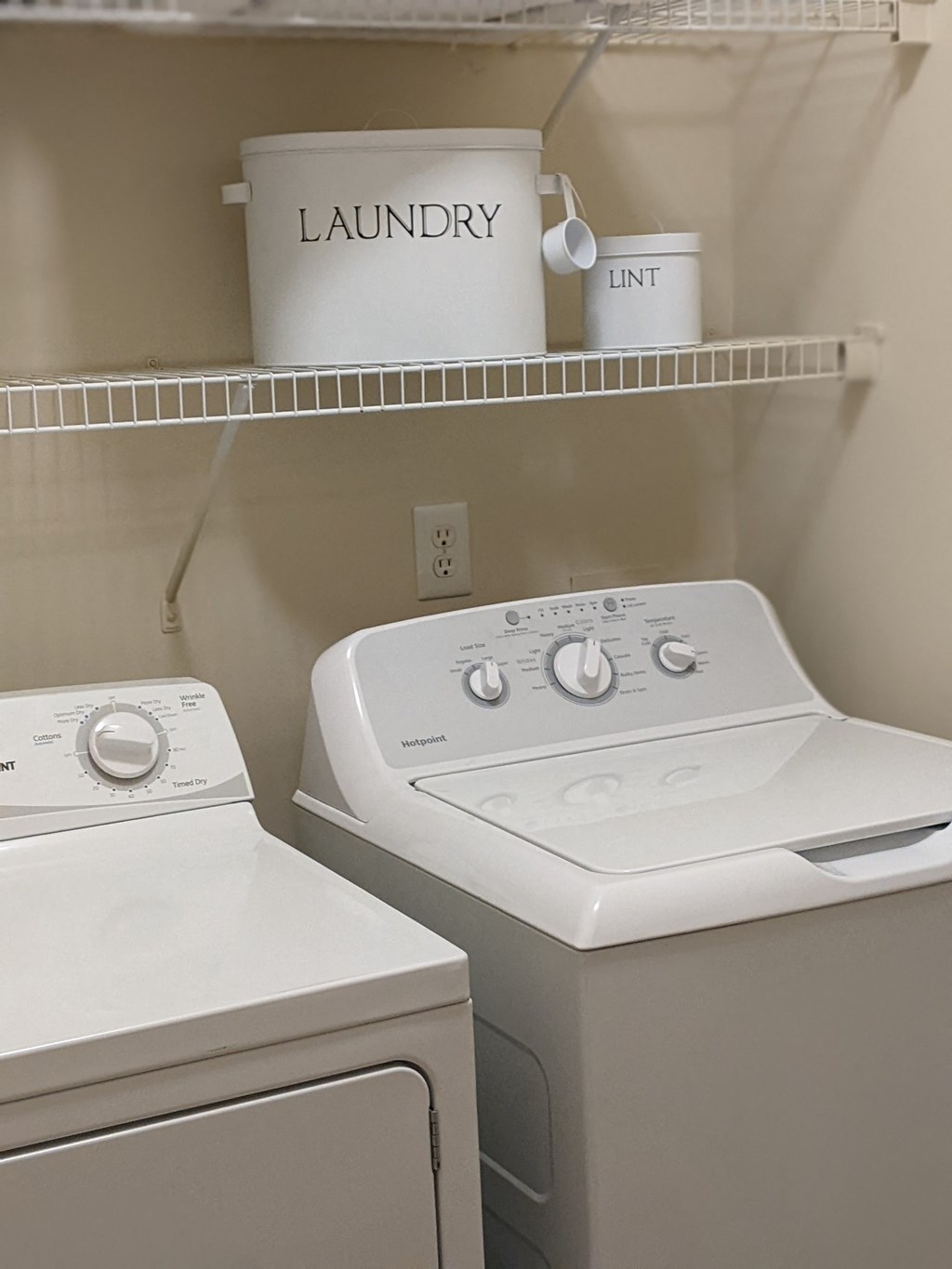 a washer and dryer in the laundry room of a home
