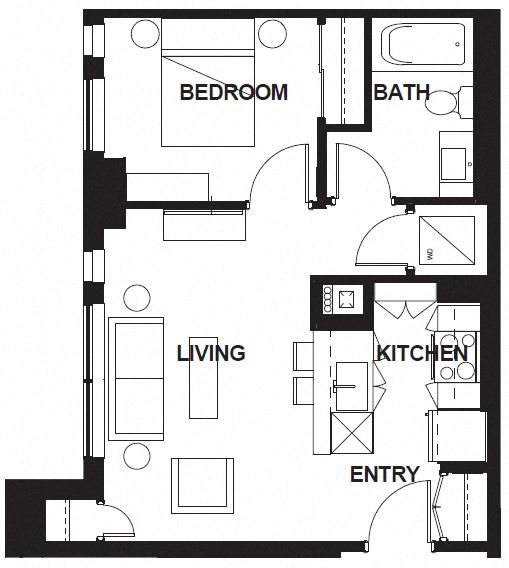 E-X01 FloorPlan at VERSUS, Calgary, AB, T2R 1A8