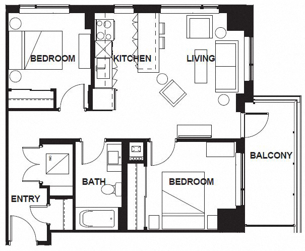 E-303-E-X04 FloorPlan at VERSUS, Calgary, AB