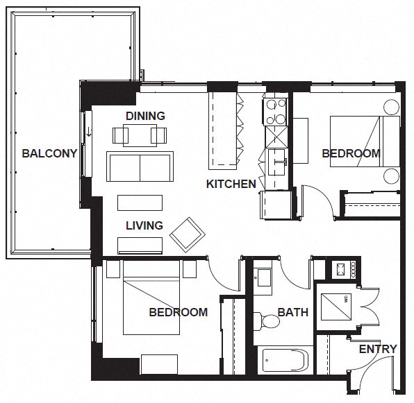 E-X07 FloorPlan at VERSUS, Calgary, T2R 1A8