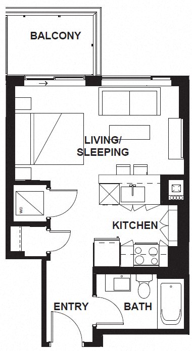 E-X05 FloorPlan at VERSUS, Calgary, T2R 1A8