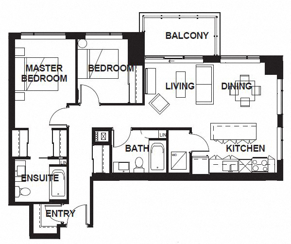 W-309-W-X10 FloorPlan at VERSUS, Alberta, T2R 1A8