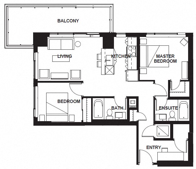 W-X07 FloorPlan at VERSUS, Calgary, AB, T2R 1A8