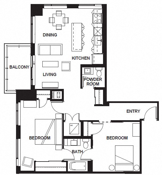 W-3404 FloorPlan at VERSUS, Calgary, T2R 1A8