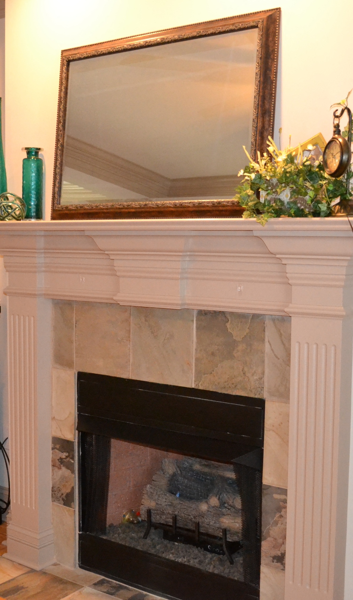 Fireplace in select units