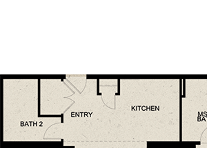 TWO BEDROOMS